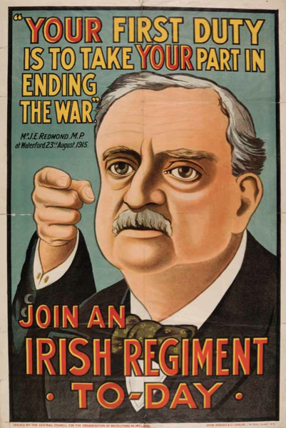 Join an Irish Regiment: Recruitment Poster from Ireland in the First World War