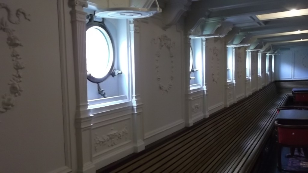Portals and decorative pannelling onboard the SS Nomadic 