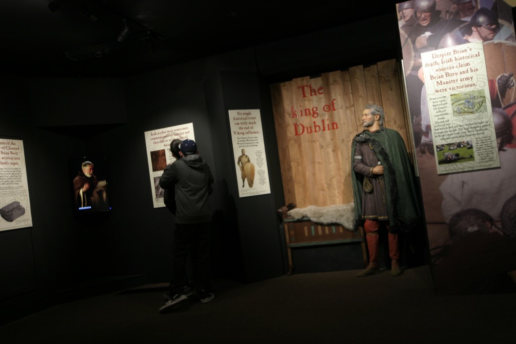 High King Brian Boru and our character vignette in Dublinia's new exhibition, The Battle for Dublin