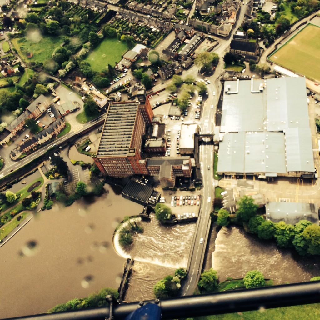 View of Belper from the air 